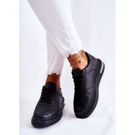 PG1 Chaussures de sport en cuir Jennys noires classiques le noir 2
