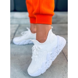 Chaussures de sport chaussettes Indu White blanc 1