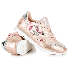 Mckeylor Baskets pour femmes avec une fixation rose 1
