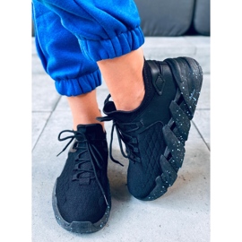 Indu Chaussures de sport chaussettes noires le noir 1 Indu Chaussures de sport chaussettes noires le noir 1