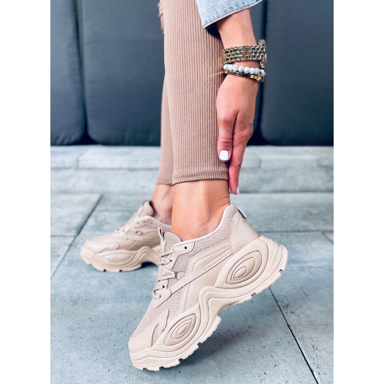 Baskets Janna Kaki beige 1