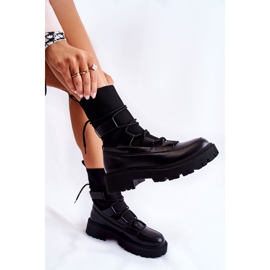 PS1 Bottes Femme Travailleurs Avec Une Chaussette Noir Fallor le noir 4
