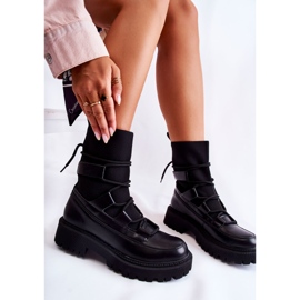 PS1 Bottes Femme Travailleurs Avec Une Chaussette Noir Fallor le noir 6