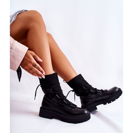 PS1 Bottes Femme Travailleurs Avec Une Chaussette Noir Fallor le noir 3