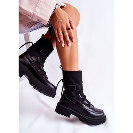 PS1 Bottes Femme Travailleurs Avec Une Chaussette Noir Fallor le noir 5