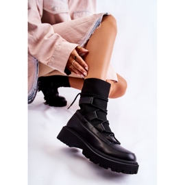 PS1 Bottes Femme Travailleurs Avec Une Chaussette Noir Fallor le noir 8