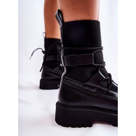 PS1 Bottes Femme Travailleurs Avec Une Chaussette Noir Fallor le noir 1