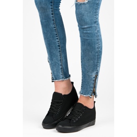 Mckeylor Baskets compensées noires le noir 4