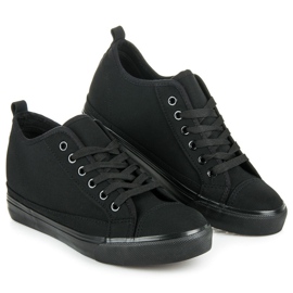 Mckeylor Baskets compensées noires le noir 1