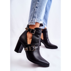 WJ2 Bottes à la mode sur un pilier avec découpes Suelo noir le noir 4