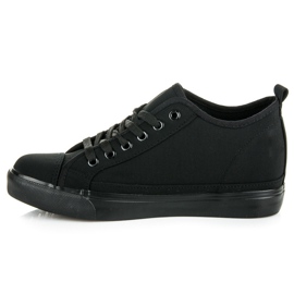 Mckeylor Baskets compensées noires le noir 2