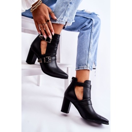 WJ2 Bottes à la mode sur un pilier avec découpes Suelo noir le noir 6