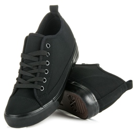 Mckeylor Baskets compensées noires le noir 3