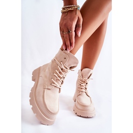 Bottines Femme en Daim Beige Vanita 2 Bottines Femme en Daim Beige Vanita 2