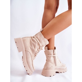 Bottines Femme en Daim Beige Vanita 8