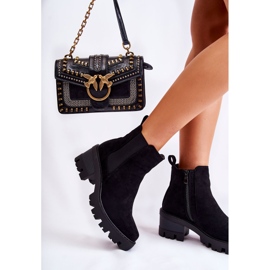 PS1 Bottes chaudes pour femmes avec une fermeture éclair, Noir Lenaris le noir 6