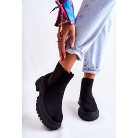 PS1 Bottes de travail en daim noires à enfiler Lorea le noir 1