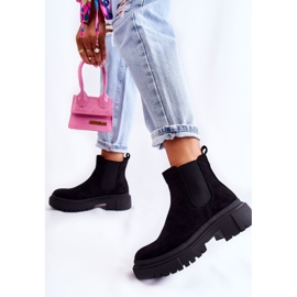 PS1 Bottes de travail en daim noires à enfiler Lorea le noir 2