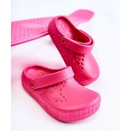 Chaussons Légers Enfant Kroks Big Star II375006 Fuchsia rose 1