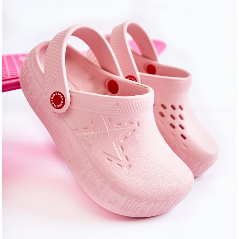 Chaussons Légers Enfant Kroks Big Star II375007 Rose 1