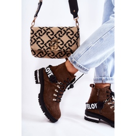 Bottes Chaudes En Daim Avec Une Ceinture Marron Foncé Aurelio brun 4