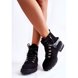 PS1 Bottes Chaudes En Daim Avec Une Ceinture Noir Aurelio le noir 4