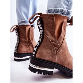 PS1 Bottines en daim marron Elvera avec découpes brun 9