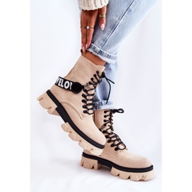 PS1 Bottes Hautes En Daim Avec Réchauffement Danity Beige brun 4