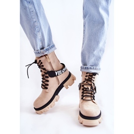 PS1 Bottes Hautes En Daim Avec Réchauffement Danity Beige brun 6