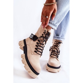 PS1 Bottes Hautes En Daim Avec Réchauffement Danity Beige brun 3