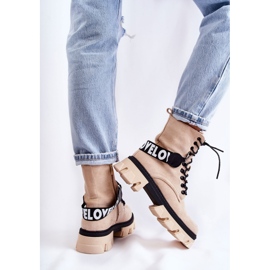 PS1 Bottes Hautes En Daim Avec Réchauffement Danity Beige brun 5
