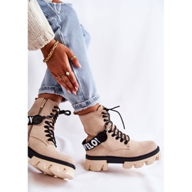 PS1 Bottes Hautes En Daim Avec Réchauffement Danity Beige brun 7