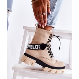 PS1 Bottes Hautes En Daim Avec Réchauffement Danity Beige brun 8