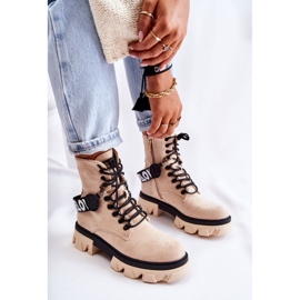 PS1 Bottes Hautes En Daim Avec Réchauffement Danity Beige brun 2