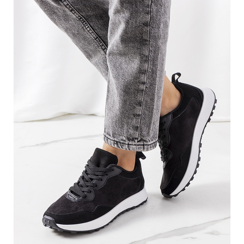 Baskets femme Buoro noires 1