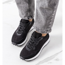 Baskets femme Buoro noires 2