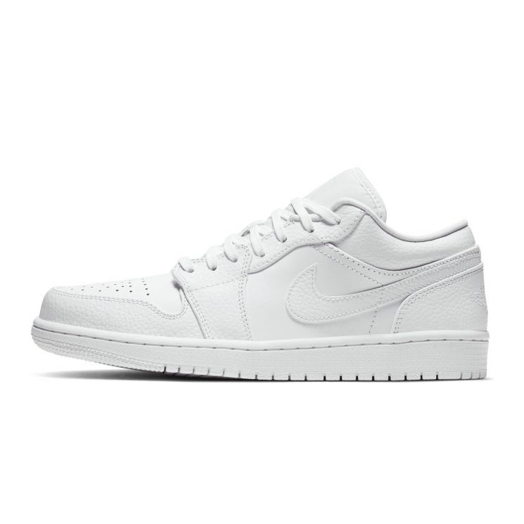 Chaussure Nike Air Jordan 1 Low M 553558-130 blanche 1