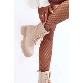 Bottes En Daim À Fermeture Éclair Beige Marley 3
