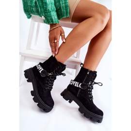 Bottes Hautes En Daim Avec Réchauffement Danity Noir le noir 4