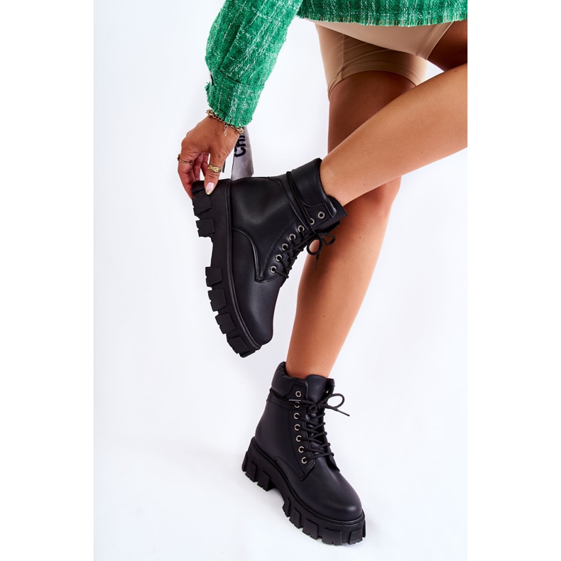 PA1 Bottines noires femme Warm Flavin 2