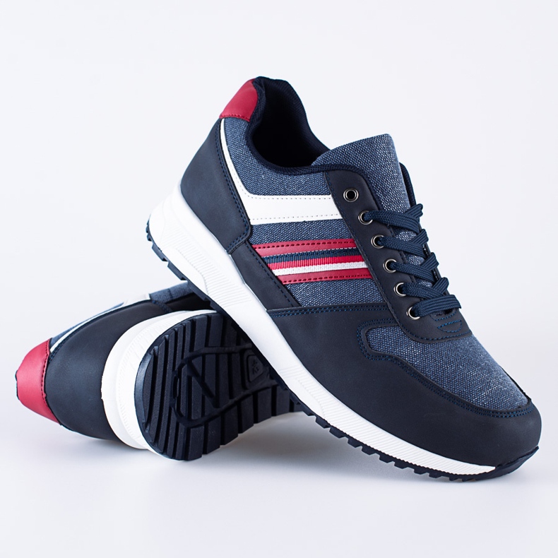 Chaussures de sport confortables pour hommes Shelovet bleu marine 1 Chaussures de sport confortables pour hommes Shelovet bleu marine 1