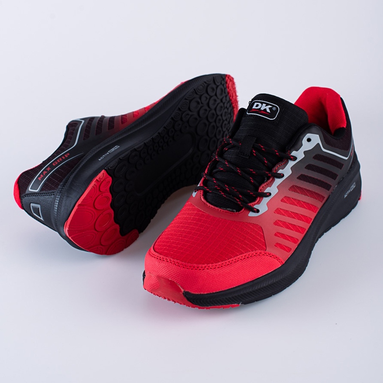Chaussures de sport pour hommes DK rouges le noir 2