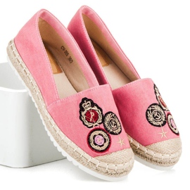 Jolyvia Espadrilles avec patchs rose 1