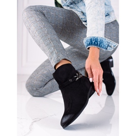 W. Potocki Bottes pour femmes Potocki, bottes de cow-boy avec une chaîne noir 1