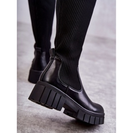 PS1 Bottes Hautes Femme Workers Noir Austin le noir 2