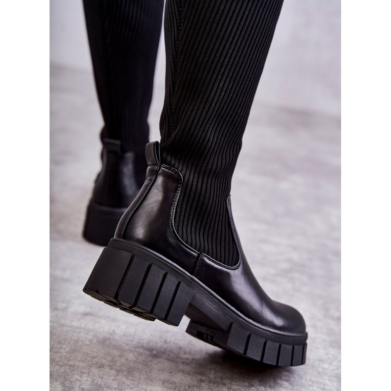 PS1 Bottes Hautes Femme Workers Noir Austin le noir 2