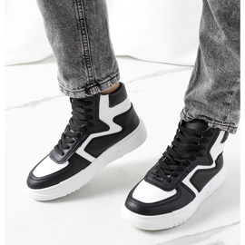 Baskets cheville Rosed noires 2