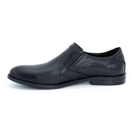 Olivier Chaussures élégantes en cuir pour hommes 283LU noir le noir 1