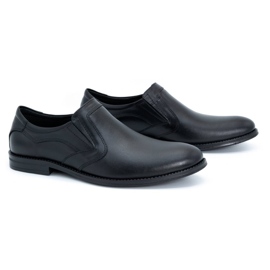 Olivier Chaussures élégantes en cuir pour hommes 283LU noir le noir 2