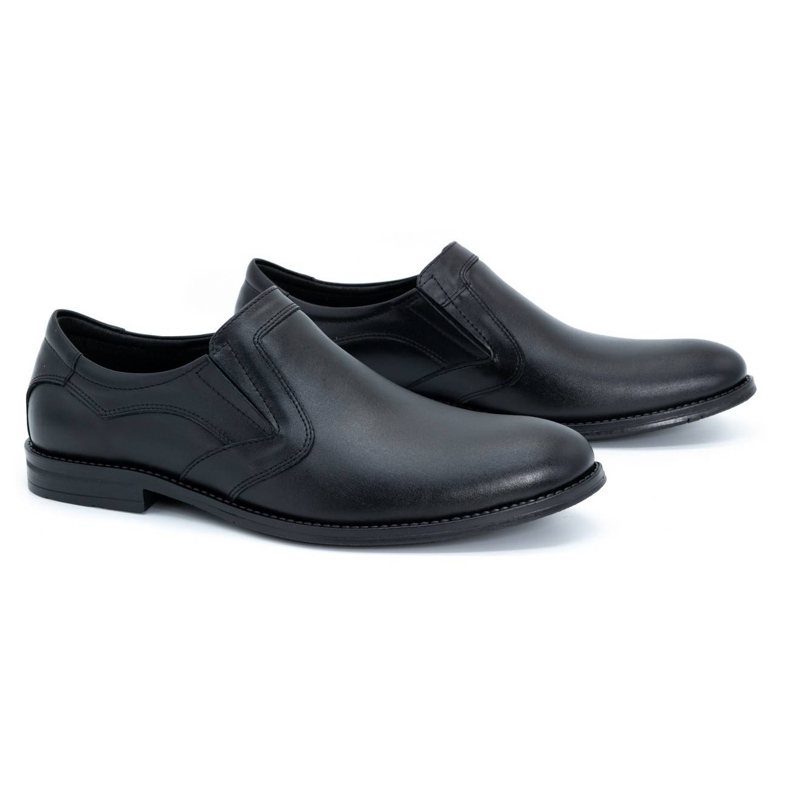 Olivier Chaussures élégantes en cuir pour hommes 283LU noir le noir 2